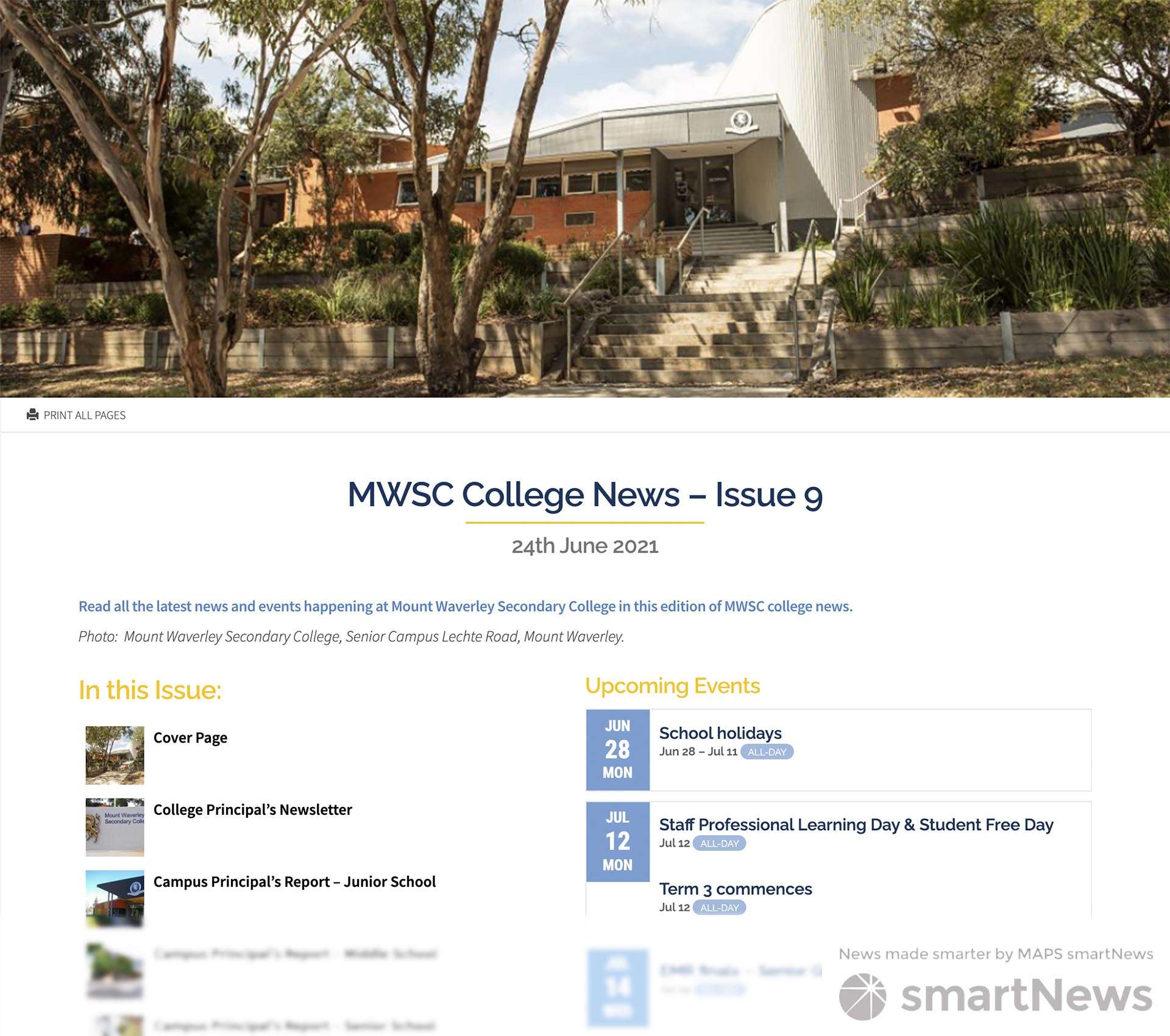 Mwsc Newsletter Digital School Newsletters - MAPS marketing