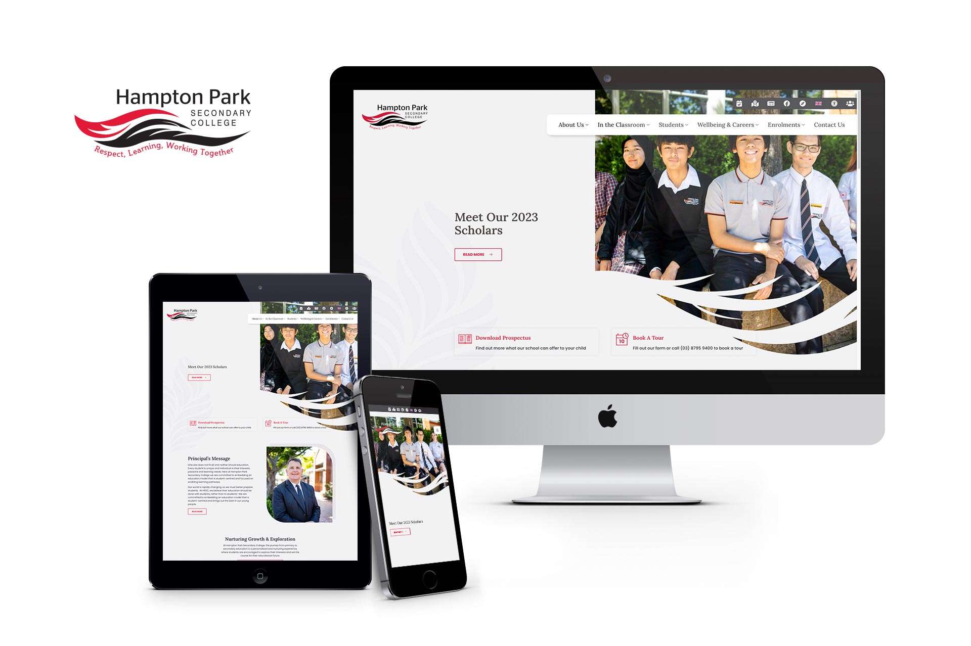 Hampton Park Secondary College - School Website Design - MAPS marketing